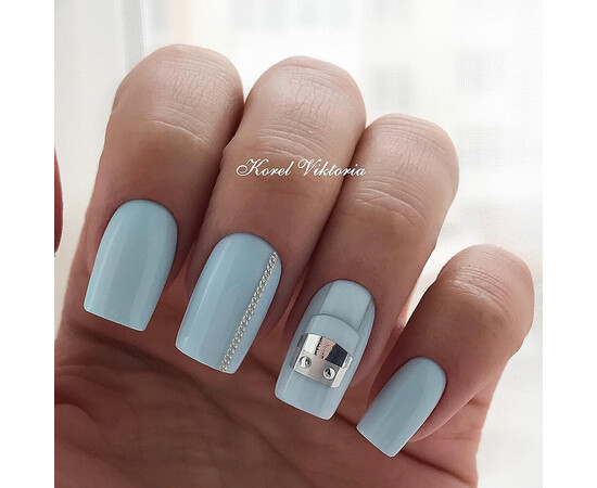 Зображення 4 Гель-лак Komilfo Deluxe Series D136 блідо-блакитний, емаль, 8 мл, Об'єм (мл, г): 8, Колір: 136