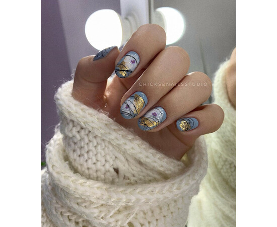 Зображення 4 Гель-лак Komilfo Deluxe Series D138 сіро-блакитний, емаль, 8 мл, Об'єм (мл, г): 8, Колір: 138