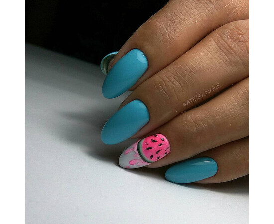 Зображення 4 Гель-лак Komilfo Deluxe Series D141 спокійний блакитний, емаль, 8 мл, Об'єм (мл, г): 8, Колір: 141