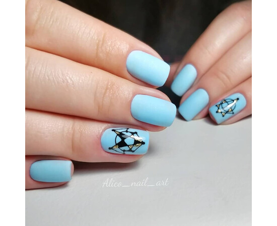 Зображення 4 Гель-лак Komilfo Deluxe Series D142 приглушений бірюзовий, емаль, 8 мл, Об'єм (мл, г): 8, Колір: 142