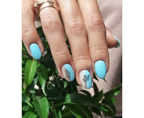 Зображення 5 Гель-лак Komilfo Deluxe Series D142 приглушений бірюзовий, емаль, 8 мл, Об'єм (мл, г): 8, Колір: 142