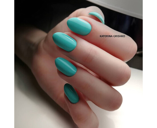 Зображення 4 Гель-лак Komilfo Deluxe Series D148 насичений аквамарин, емаль, 8 мл, Об'єм (мл, г): 8, Колір: 148