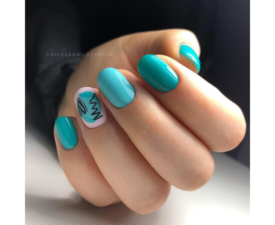 Зображення 4 Гель-лак Komilfo Deluxe Series D149 зелено-бірюзовий, емаль, 8 мл, Об'єм (мл, г): 8, Колір: 149