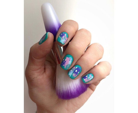 Зображення 5 Гель-лак Komilfo Deluxe Series D149 зелено-бірюзовий, емаль, 8 мл, Об'єм (мл, г): 8, Колір: 149