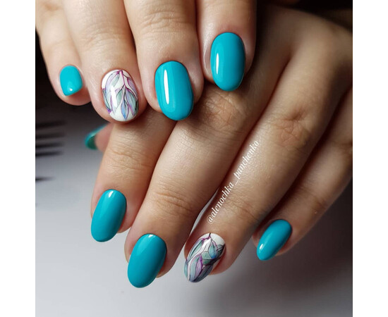 Зображення 5 Гель-лак Komilfo Deluxe Series D152 насичений бірюзовий, емаль, 8 мл, Об'єм (мл, г): 8, Колір: 152