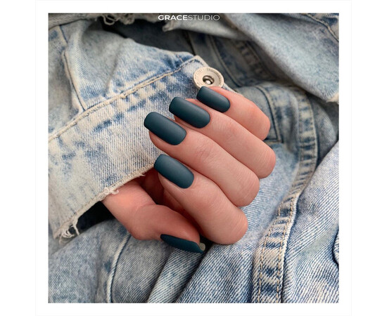 Зображення 4 Гель-лак Komilfo Deluxe Series D155 темний нефритовий, емаль, 8 мл, Об'єм (мл, г): 8, Колір: 155