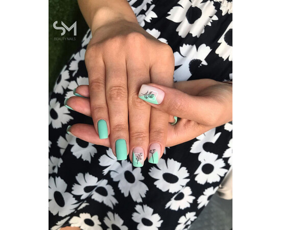 Зображення 4 Гель-лак Komilfo Deluxe Series D161 бірюзово-м’ятний, емаль, 8 мл, Об'єм (мл, г): 8, Колір: 161