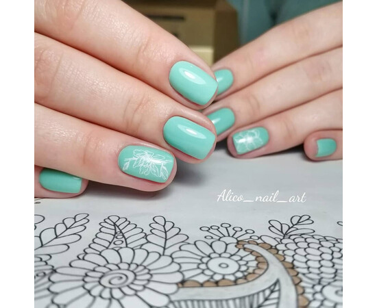 Зображення 5 Гель-лак Komilfo Deluxe Series D161 бірюзово-м’ятний, емаль, 8 мл, Об'єм (мл, г): 8, Колір: 161