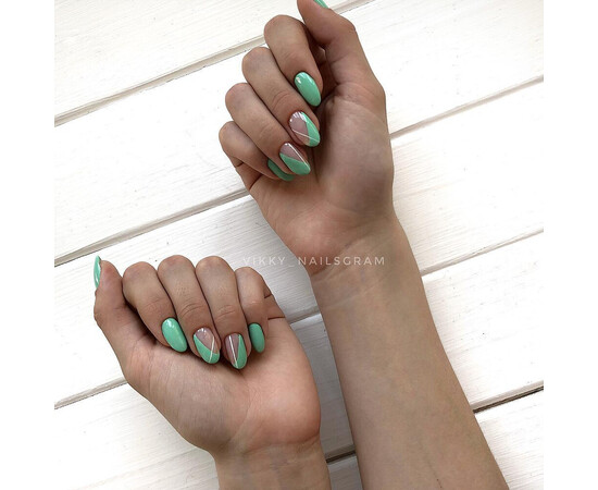 Зображення 4 Гель-лак Komilfo Deluxe Series D163 м’ятно-салатовий, емаль, 8 мл, Об'єм (мл, г): 8, Колір: 163