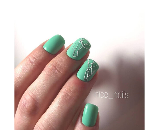 Зображення 5 Гель-лак Komilfo Deluxe Series D163 м’ятно-салатовий, емаль, 8 мл, Об'єм (мл, г): 8, Колір: 163