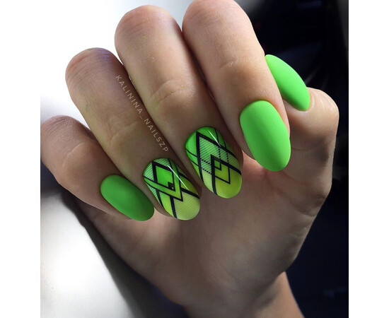 Зображення 4 Гель-лак Komilfo Deluxe Series D171 яскравий насичений салатовий, неоновий, 8 мл, Об'єм (мл, г): 8, Колір: 171