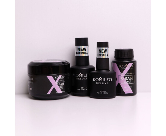 Зображення 5 База для гель-лаку Komilfo X-Base Coat New Formula, барило 30 мл