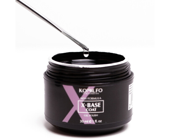 Изображение 3 База для гель-лака Komilfo X-Base Coat New Formula, гель-банка 30 мл, Объем (мл, г): 30