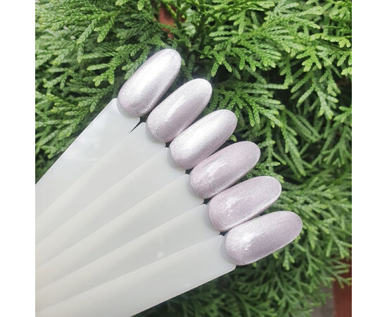 Изображение 5 Гель-лак Komilfo 9D Cat's Eye Silver серебряный, 8 мл, Объем (мл, г): 8, Цвет: Silver