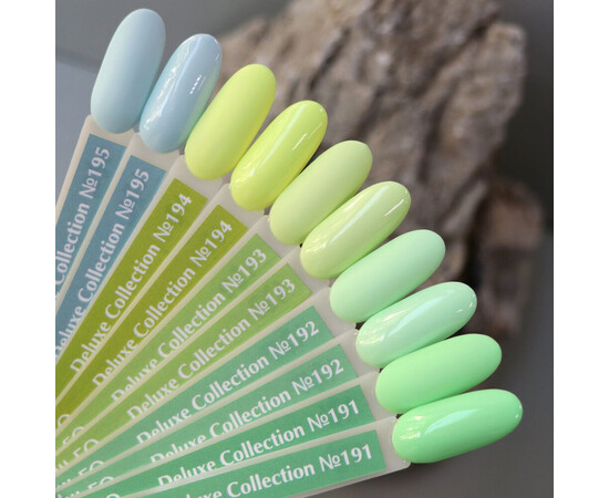 Зображення 3 Гель-лак Komilfo Deluxe Series D192 світлий пастельно-зелений, емаль, 8 мл, Об'єм (мл, г): 8, Колір: 192