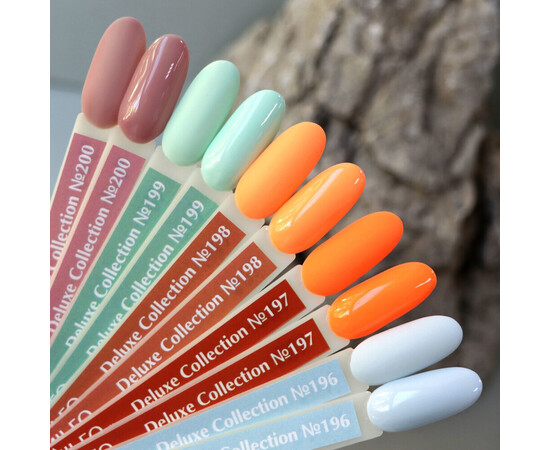 Зображення 3 Гель-лак Komilfo Deluxe Series D197 морквяний, емаль, 8 мл, Об'єм (мл, г): 8, Колір: 197