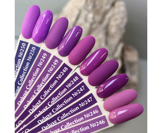 Зображення 2 Гель-лак Komilfo Deluxe Series D249 фіолетово-ліловий, емаль, 8 мл, Об'єм (мл, г): 8, Колір: 249