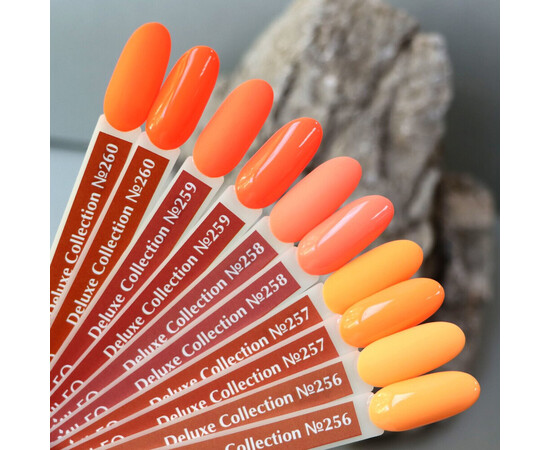 Зображення 2 Гель-лак Komilfo Deluxe Series D256 пастельно-помаранчевий, емаль, 8 мл, Об'єм (мл, г): 8, Колір: 256