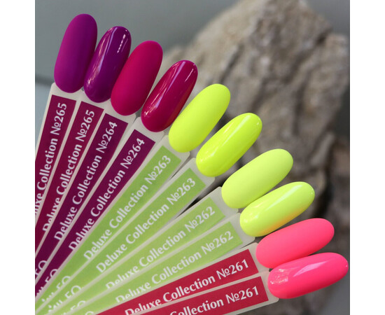 Зображення 3 Гель-лак Komilfo Deluxe Series D264 малинова фуксія, емаль, 8 мл, Об'єм (мл, г): 8, Колір: 264