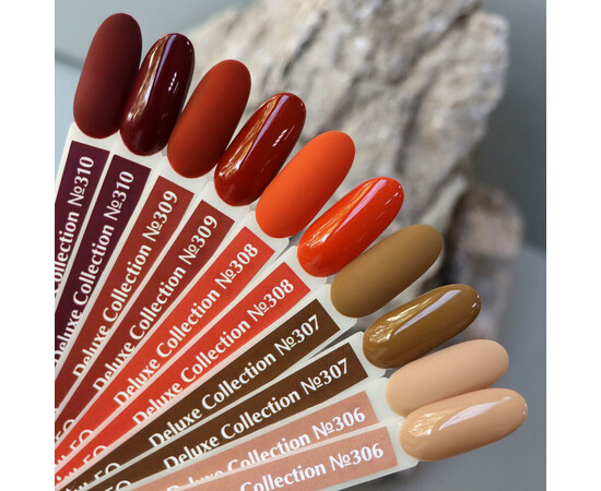 Зображення 6 Гель-лак Komilfo Deluxe Series D309 червона глина, емаль, 8 мл, Об'єм (мл, г): 8, Колір: 309