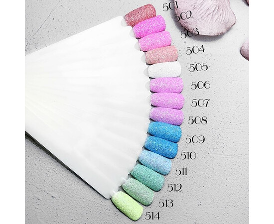 Зображення 7 Блискітки Komilfo Rainbow Series 506, розмір 0.2 мм, 2.5 г, Колір: 506