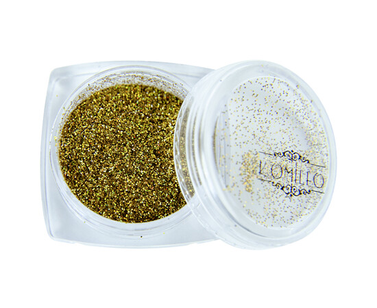 Зображення 4 Блискітки Komilfo 003, розмір 0.08 мм золото, голограма, 2.5 г, Колір: 003