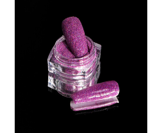 Зображення 2 Блискітки Komilfo 008, розмір 0.08 мм лілові голограма, 2.5 г, Колір: 008