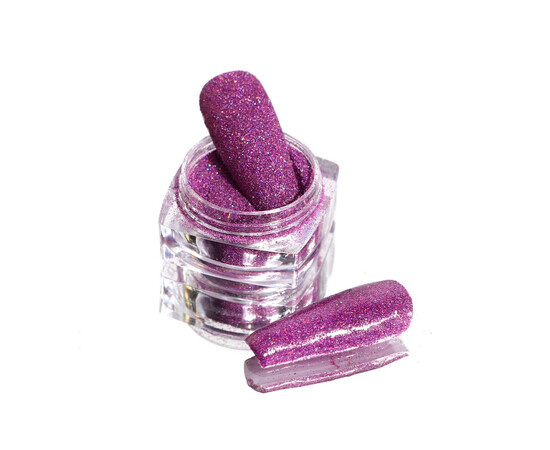 Зображення 3 Блискітки Komilfo 008, розмір 0.08 мм лілові голограма, 2.5 г, Колір: 008