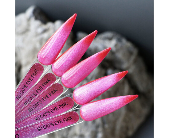 Зображення 2 Гель-лак Komilfo 9D Cat’s Eye Pink рожевий, 8 мл, Об'єм (мл, г): 8, Колір: Pink