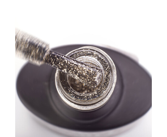 Зображення 2 Гель-лак Komilfo DeLuxe Series G011 біле золото з блискітками, 8 мл, Об'єм (мл, г): 8, Колір: 011