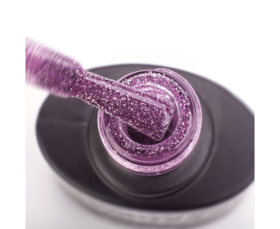 Изображение 2 Гель-лак Komilfo DeLuxe Series G017 розово-сиреневый с блестками, 8 мл, Объем (мл, г): 8, Цвет: 017