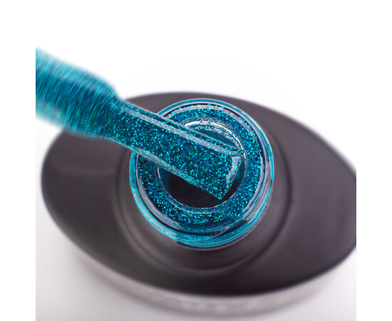 Зображення 2 Гель-лак Komilfo DeLuxe Series G020 бірюзовий, мікроблиск, 8 мл, Об'єм (мл, г): 8, Колір: 020