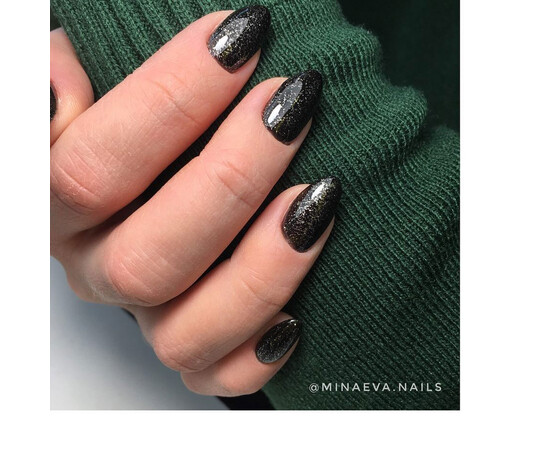 Зображення 3 Гель-лак Komilfo DeLuxe Series G023 чорний, сріблястий мікроблиск, 8 мл, Об'єм (мл, г): 8, Колір: 023