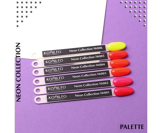 Зображення 2 Гель-лак неоновий Komilfo DeLuxe Series N003 насичений яскраво-помаранчевий, 8 мл, Об'єм (мл, г): 8, Колір: 003