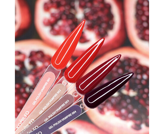 Зображення 3 Гель-лак Komilfo Vampire Collection 002, 8 мл, Об'єм (мл, г): 8, Колір: 002