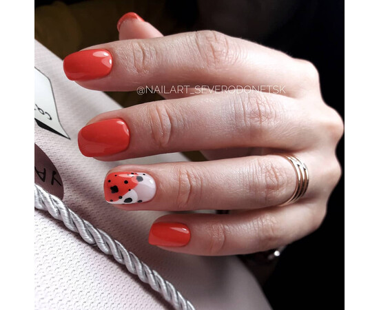 Зображення 5 Гель-лак Komilfo Deluxe Series D181 червоно-кораловий, емаль, 8 мл, Об'єм (мл, г): 8, Колір: 181