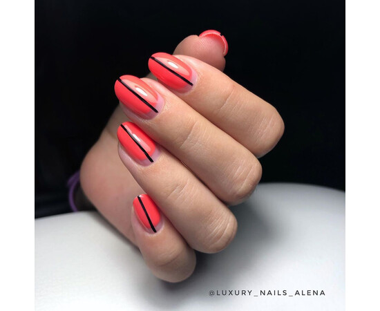 Зображення 5 Гель-лак Komilfo Deluxe Series D182 яскравий кораловий, неоновий, 8 мл, Об'єм (мл, г): 8, Колір: 182