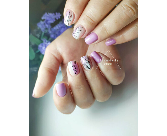 Зображення 5 Гель-лак Komilfo Deluxe Series D184 світлий бузково-ліловий, емаль, 8 мл, Об'єм (мл, г): 8, Колір: 184