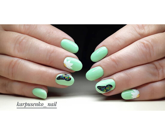 Зображення 5 Гель-лак Komilfo Deluxe Series D191 світло-зелений, зелена м’ята, емаль, 8 мл, Об'єм (мл, г): 8, Колір: 191