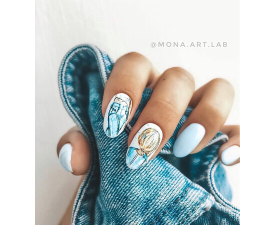 Зображення 5 Гель-лак Komilfo Deluxe Series D195 пастельно-блакитний, емаль, 8 мл, Об'єм (мл, г): 8, Колір: 195