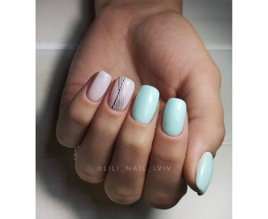 Зображення 6 Гель-лак Komilfo Deluxe Series D199 світла м’ята, емаль, 8 мл, Об'єм (мл, г): 8, Колір: 199