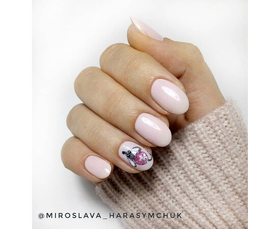 Зображення 4 Гель-лак Komilfo Deluxe Series D201 світло-рожевий з шиммером для френча, 8 мл, Об'єм (мл, г): 8, Колір: 201