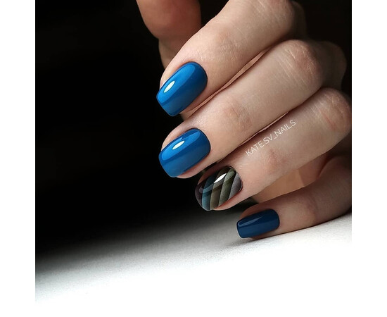 Зображення 4 Гель-лак Komilfo Deluxe Series D219 приглушений бірюзово-синій, емаль, 8 мл, Об'єм (мл, г): 8, Колір: 219