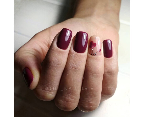 Зображення 6 Гель-лак Komilfo Deluxe Series D242 класична марсала, емаль, 8 мл, Об'єм (мл, г): 8, Колір: 242