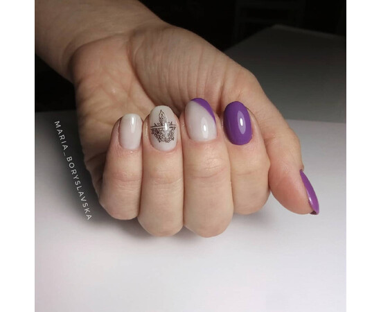 Зображення 4 Гель-лак Komilfo Deluxe Series D248 темний приглушено-ліловий, емаль, 8 мл, Об'єм (мл, г): 8, Колір: 248