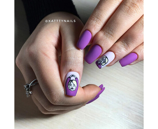 Зображення 3 Гель-лак Komilfo Deluxe Series D249 фіолетово-ліловий, емаль, 8 мл, Об'єм (мл, г): 8, Колір: 249