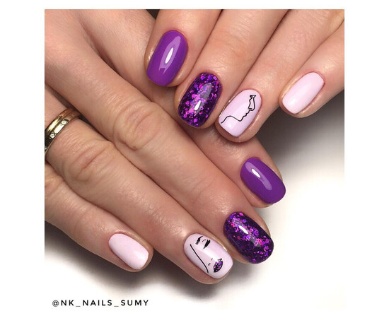 Зображення 4 Гель-лак Komilfo Deluxe Series D250 бузковий, емаль, 8 мл, Об'єм (мл, г): 8, Колір: 250