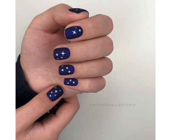 Зображення 5 Гель-лак Komilfo Deluxe Series D252 темно-синій, мікроблиск, 8 мл, Об'єм (мл, г): 8, Колір: 252