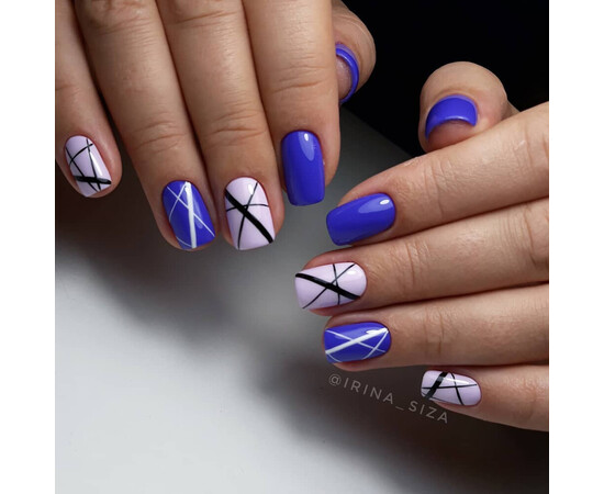 Зображення 4 Гель-лак Komilfo Deluxe Series D254 бузково-синій, емаль, 8 мл, Об'єм (мл, г): 8, Колір: 254