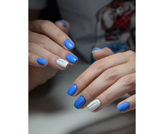 Зображення 4 Гель-лак Komilfo Deluxe Series D255 насичений лазуровий, емаль, 8 мл, Об'єм (мл, г): 8, Колір: 255